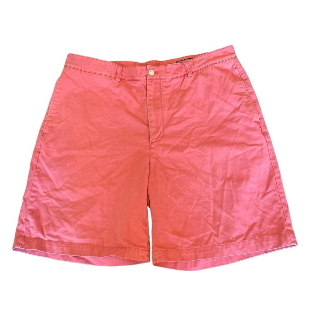 Vineyard Vines By Shep and Ian Club Short Cotton Twill Mens Size 38 in Coral